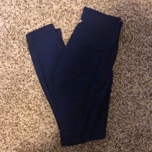 Cropped Blue Lululemon Leggings